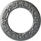 Ekena Millwork Ribbon with Bow Ceiling Medallion (Canopies up to 7 1/2"), 12 1/4"OD x 7 1/2"ID x 7/8"P, Platinum CM12RIPLS - alternate 1